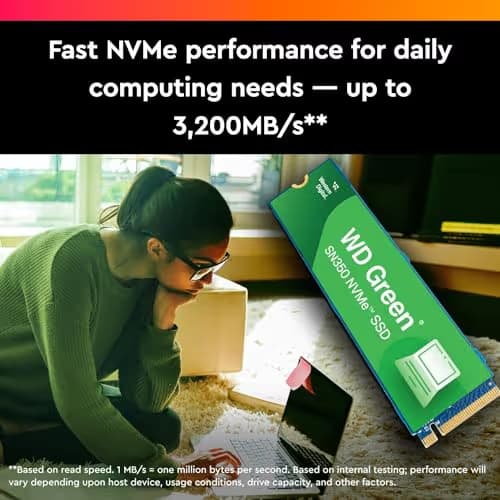 Western Digital Green SN350 960GB SSD M.2-2280 PCIe 3.0 x4 NVMe image