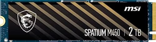 MSI SPATIUM M450 2TB M.2-2280 SSD PCIe 4.0 X4 NVMe image