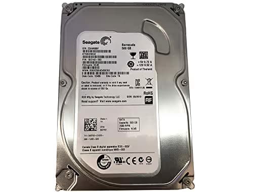 Seagate BarraCuda ESA-3502 Internal Hard Drive 3.5 Inches - 500 GB (ST500DM002) + Silicone HDD 3.5 Inch Protective Cover - White image