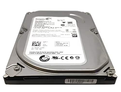 Seagate BarraCuda ESA-3502 Internal Hard Drive 3.5 Inches - 500 GB (ST500DM002) + Silicone HDD 3.5 Inch Protective Cover - White image