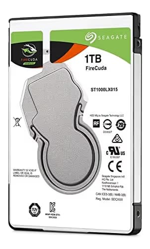 Seagate FireCuda 1TB Hybrid Internal 2.5" 5400RPM SATA 6.0 Gb/s image