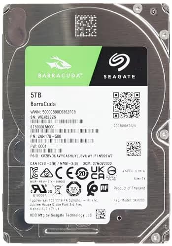Seagate BarraCuda 5TB 2.5" HDD 5400RPM SATA image