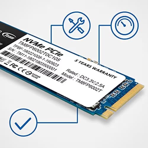 TEAMGROUP MP33 256GB SSD M.2 PCIe 3.0 NVMe image