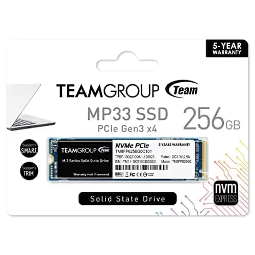 TEAMGROUP MP33 256GB SSD M.2 PCIe 3.0 NVMe image