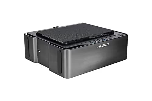 In Win Chopin MAX Mini-ITX Desktop Gray with Mesh Side Panel, USB 3.2 Gen 2x2 Type-C, USB 3.2 Gen 1 Type-A, and 200 W Power Supply image