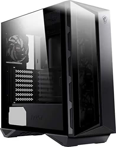 MSI MPG GUNGNIR 110R ATX Mid Tower Black with Tempered Glass Side Panel and USB 3.2 Gen 2 Type-C, USB 3.2 Gen 1 Type-A image