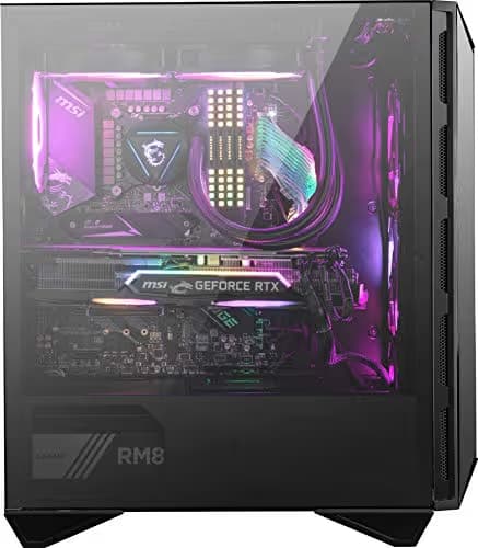 MSI MPG GUNGNIR 110R ATX Mid Tower Black with Tempered Glass Side Panel and USB 3.2 Gen 2 Type-C, USB 3.2 Gen 1 Type-A image