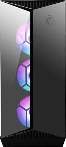 MSI MPG GUNGNIR 110R ATX Mid Tower Black with Tempered Glass Side Panel and USB 3.2 Gen 2 Type-C, USB 3.2 Gen 1 Type-A image