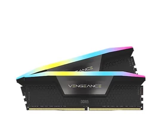 Corsair Vengeance RGB Black / Silver DDR5-6600 CL32 96GB (2x48GB) image
