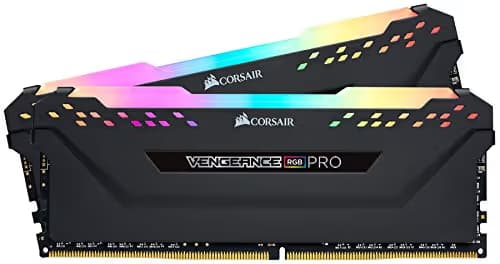 VENGEANCE® RGB PRO 32GB (2 x 16GB) DDR4 DRAM 3600MHz C18 Memory Kit — Black image
