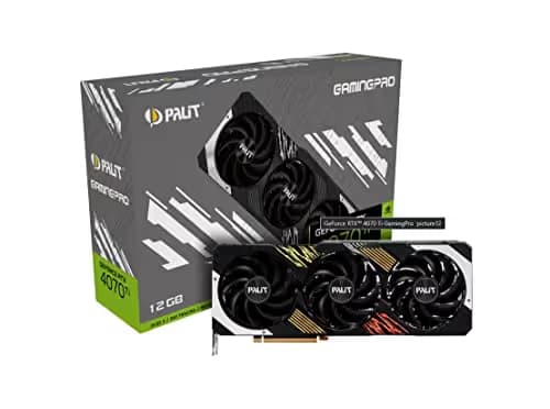 Palit GamingPro GeForce RTX 4070 12GB GDDR6X Black / Silver main image