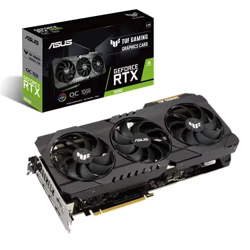 Asus TUF GAMING OC V2 GeForce RTX 3080 10GB LHR 10GB GDDR6X Black main image