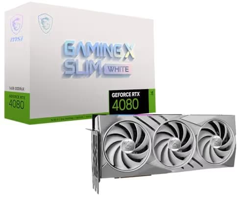 MSI GeForce RTX 4080 GAMING X SLIM 16GB GDDR6X White / Silver main image