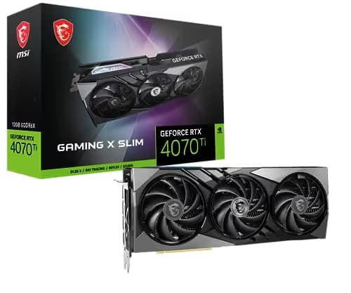 MSI GAMING X SLIM GeForce RTX 4070 Ti 12GB GDDR6X Black image