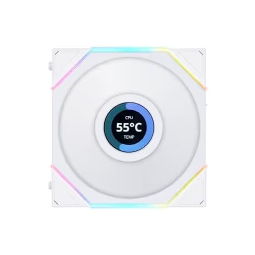 Lian Li UNI FAN TL LCD ARGB 120mm White  PWM Pack of 3 image