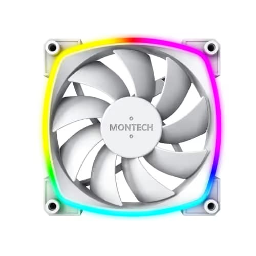 Montech AX120 120mm White Addressable RGB PWM 59 CFM 1-Pack main image