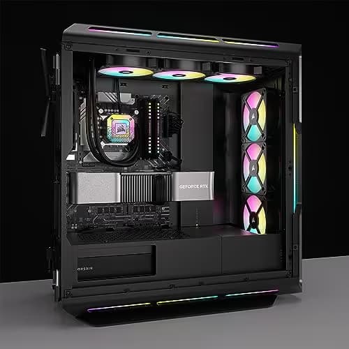 Corsair iCUE AR120 120mm Black Digital RGB PWM 59 CFM 3-Pack image
