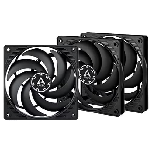 ARCTIC P12 Slim 120mm Black PWM PST 42.1 CFM 3-Pack main image