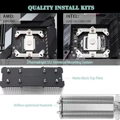 Thermalright Assassin X 120 PLUS V2 Air 154mm Black / Silver image