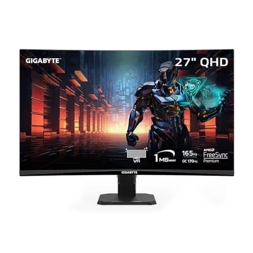 Gigabyte GS27QC 27" 1440p 170Hz VA Curved Monitor image