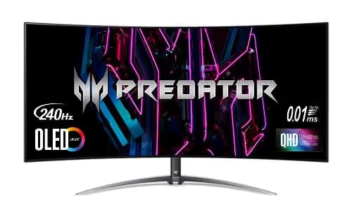 Acer Predator X45 bmiiphuzx 44.5" 3440x1440 240Hz OLED Curved Monitor main image