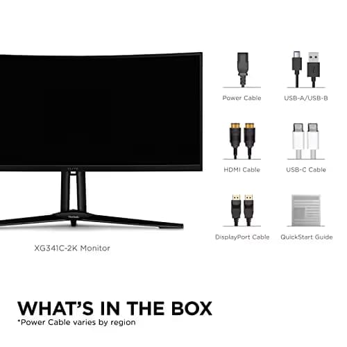 ViewSonic XG341C-2K 34" 3440x1440 200Hz Mini LED VA Curved Monitor image