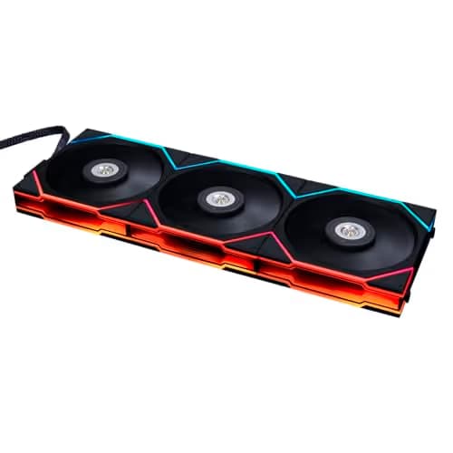 Lian Li UNI FAN TL LCD 120mm Black Reverse Blade Addressable RGB PWM 3-Pack main image