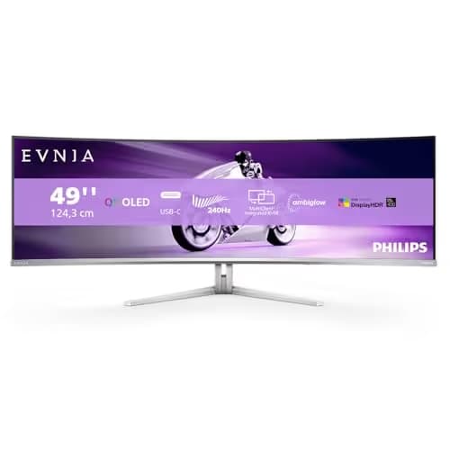Philips Evnia 49M2C8900 48.9" 5120x1440 240Hz QD-OLED Curved Monitor image