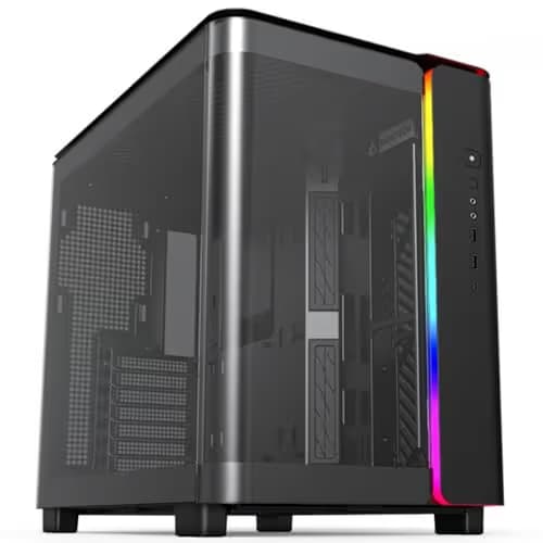 Montech KING 95 ATX Mid Tower Black with Tempered Glass Side Panel and USB 3.2 Gen 1 Type-C, USB 3.2 Gen 1 Type-A image
