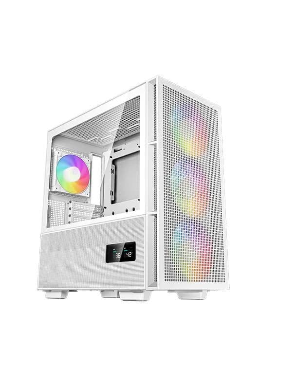 Deepcool CH560 DIGITAL ATX Mid Tower White Tempered Glass image