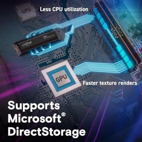 Crucial T500 1 TB SSD M.2-2280 PCIe 4.0 x4 NVMe image
