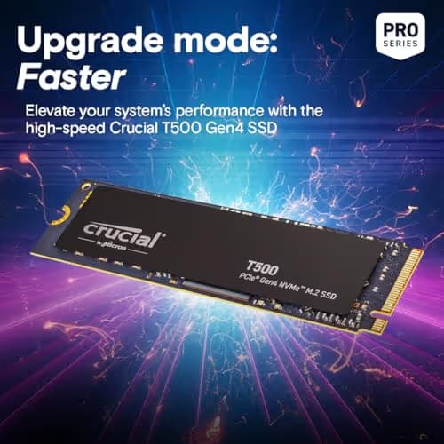 Crucial T500 2TB SSD M.2 PCIe 4.0 NVMe image