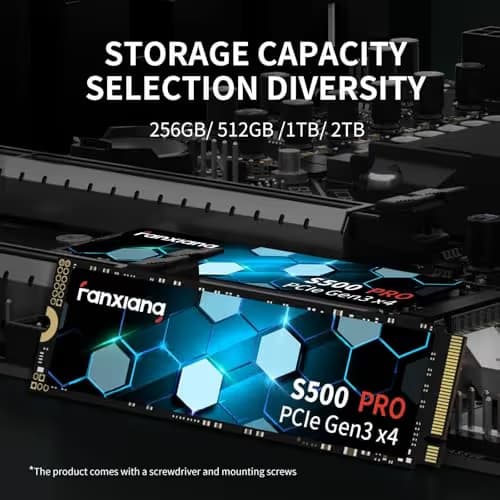 FanXiang S500 Pro 1TB M.2 SSD PCIe 3.0 NVMe image