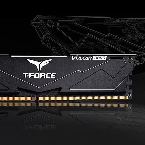 TEAMGROUP T-Force Vulcan Black DDR5-6000 CL30 32GB (2x16GB) image