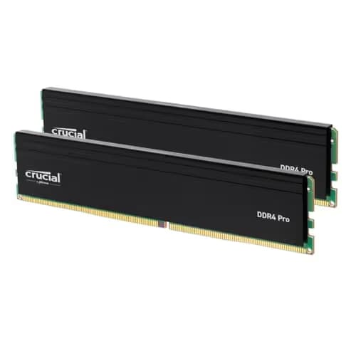 Crucial Pro Black / Green DDR4-3200 CL22 64GB (2x32GB) image