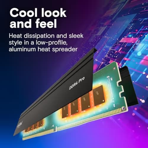 Crucial Pro Black / Green DDR4-3200 CL22 64GB (2x32GB) image