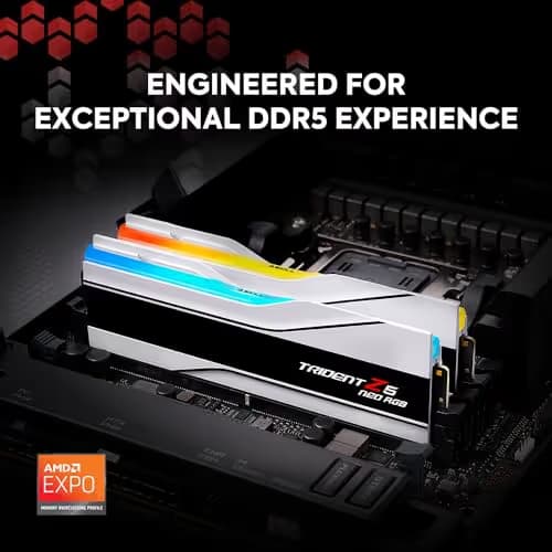 G.Skill Trident Z5 Neo RGB 32GB (2x16GB) DDR5 6000 CL30 White image