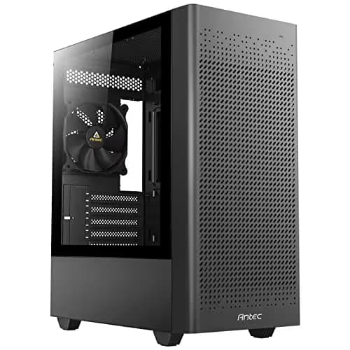 Antec NX500M Micro ATX Mini Tower Black with Tempered Glass Side Panel and USB 3.2 Gen 1 Type-A / USB 2.0 Type-A image