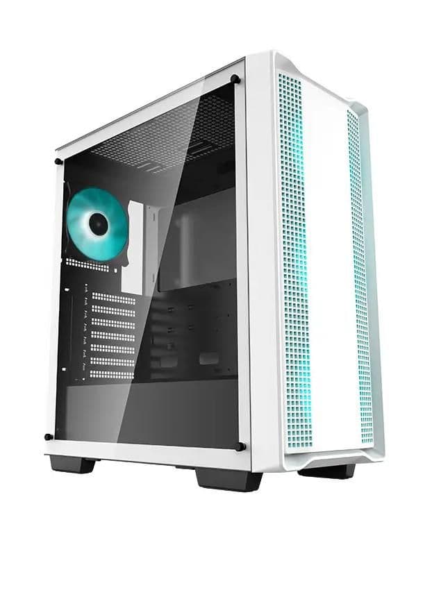 Deepcool CC560 ATX Mid Tower White Tempered Glass Side Panel, USB 3.2 Gen 1 Type-A USB 2.0 Type-A main image
