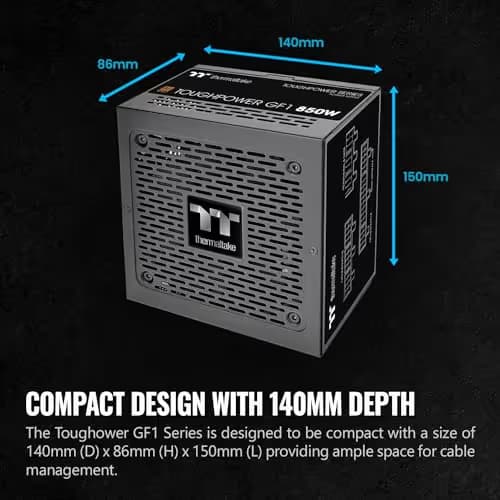 Thermaltake Toughpower GF1 (2024) 850W Fully Modular 80+ Gold Certified image