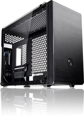 RAIJINTEK OPHION EVO Mini-ITX Desktop Black with Acrylic Side Panel and USB 3.2 Gen 1 Type-A main image