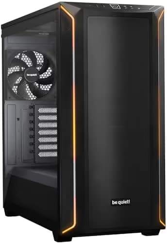 be quiet! Shadow Base 800 DX ATX Mid Tower Black with Tempered Glass Side Panel and USB 3.2 Gen 2 Type-C USB 3.2 Gen 1 Type-A image