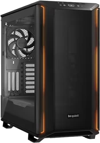 be quiet! Dark Base 701 ATX Mid Tower Black Tempered Glass Side Panel, USB 3.2 Gen 2 Type-C, USB 3.2 Gen 1 Type-A image