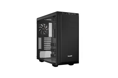 be quiet! Pure Base 600 ATX Mid Tower Black Tempered Glass Side Panel image