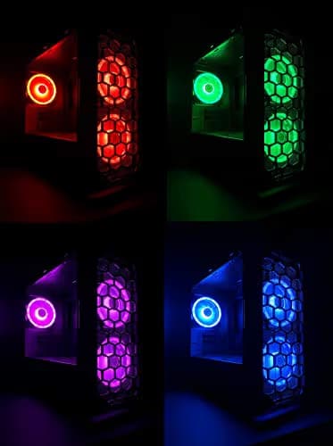 Apevia Prodigy MicroATX Mini Tower Pink Tempered Glass Side Panel image