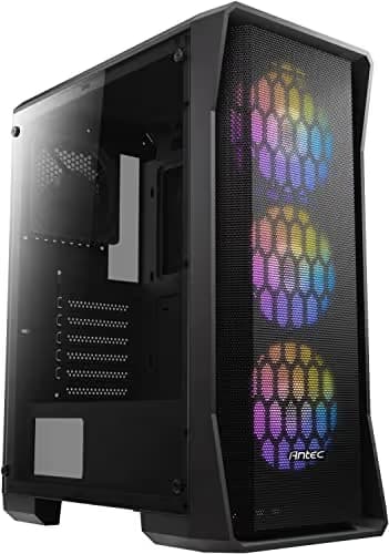 Antec NX360 ATX Mid Tower Black with Tempered Glass Side Panel and USB 3.2 Gen 1 Type-A, USB 2.0 Type-A image