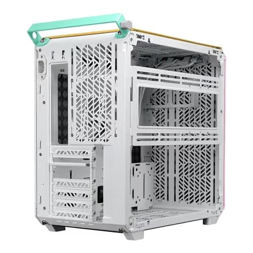 Cooler Master QUBE 500 Flatpack Macaron Edition ATX Mid Tower Multicolor with Tempered Glass Side Panel, USB 3.2 Gen 2x2 Type-C, and USB 3.2 Gen 1 Type-A image