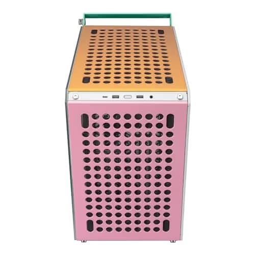 Cooler Master QUBE 500 Flatpack Macaron Edition ATX Mid Tower Multicolor with Tempered Glass Side Panel, USB 3.2 Gen 2x2 Type-C, and USB 3.2 Gen 1 Type-A image