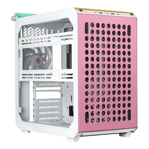Cooler Master QUBE 500 Flatpack Macaron Edition ATX Mid Tower Multicolor with Tempered Glass Side Panel, USB 3.2 Gen 2x2 Type-C, and USB 3.2 Gen 1 Type-A image
