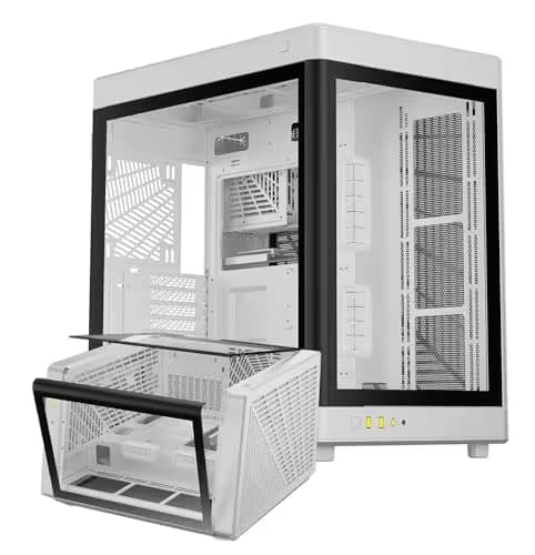 GAMDIAS NESO P1 ATX Full Tower White with Tempered Glass Side Panel and Front Panel: USB 3.2 Gen 2 Type-C, USB 3.2 Gen 1 Type-A main image